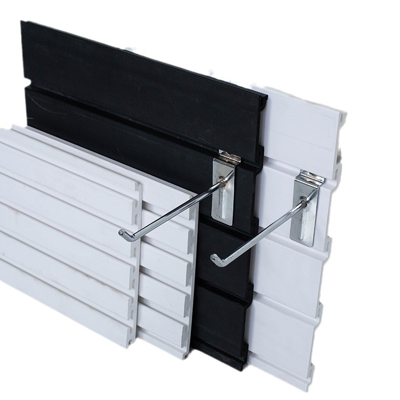 Slot Board Display Board Plastic Decorative Board Exhibition Store Wall Multi-Functional Wide Double-Port Buckle Pvc Slot Board