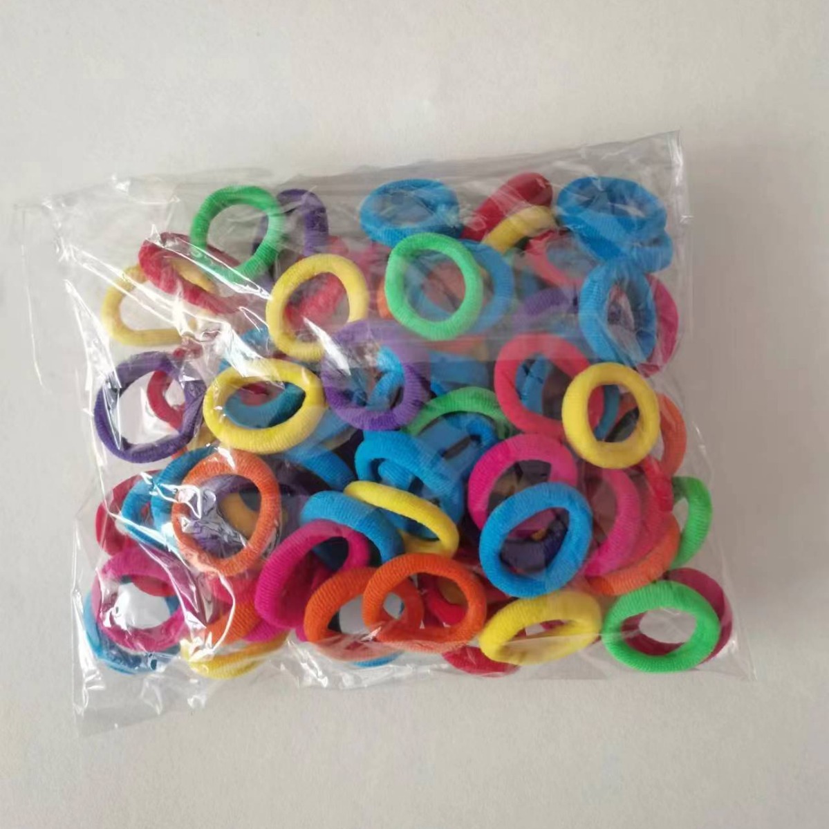 Children's Seamless High Elastic Hair-free Towel Ring Rubber Tendon Hair Rope Candy Color Simple Girl Hair Rope Hair Rope