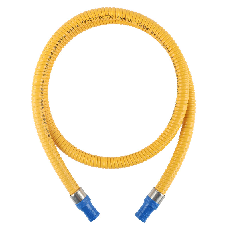 New National Standard 3C Certified Armored Gas Pipe Liquefied Gas Metal Hose Natural Gas Pipe Household Explosion-Proof Gas Pipe