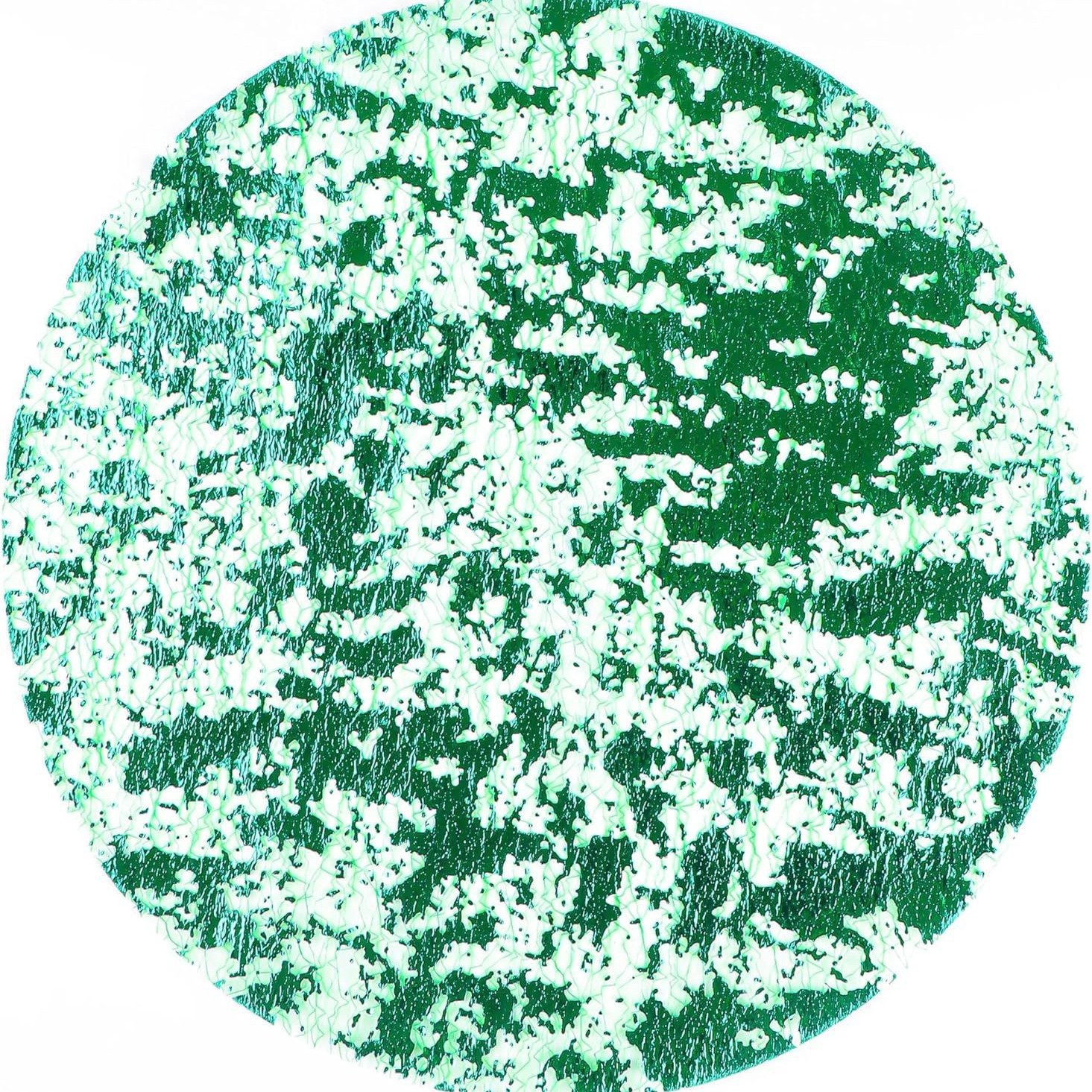 Cross-Border Popular Multi-Color Table Mats Metal Gold Foil Placemats Pressed Round Amazon Placemats Disposable Factory Wholesale