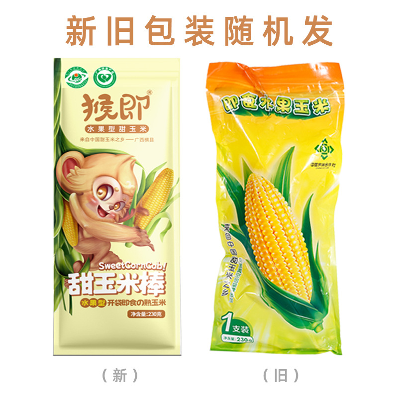 Guangxi fruit corn cob fresh sweet corn 230g * 6 base manufacturers direct batch instant vacuum coarse grain meal replacement