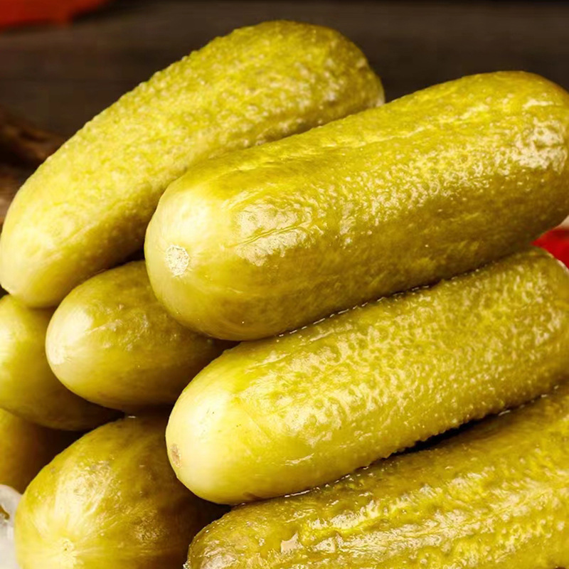 Russian style Katyusha pickled cucumber canned 330g family leisure snacks Pickles pickled cucumber restaurant barbecue