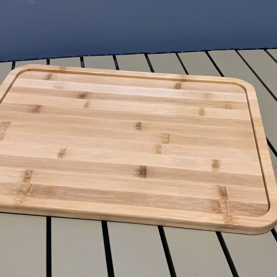 Acrylic Transparent Cake Cover Rectangular Dust Cover Cheese Butter Cold Dish Bakery Bamboo Tray Pastoral Style