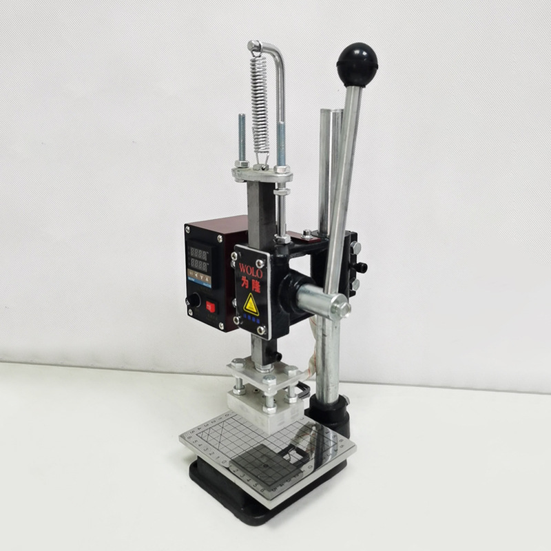 Small Manual Hot Stamping Machine logo Paper Business Card Leather Wallet Hot Indentation Hot Stamping Plastic Wood Imprinting Machine