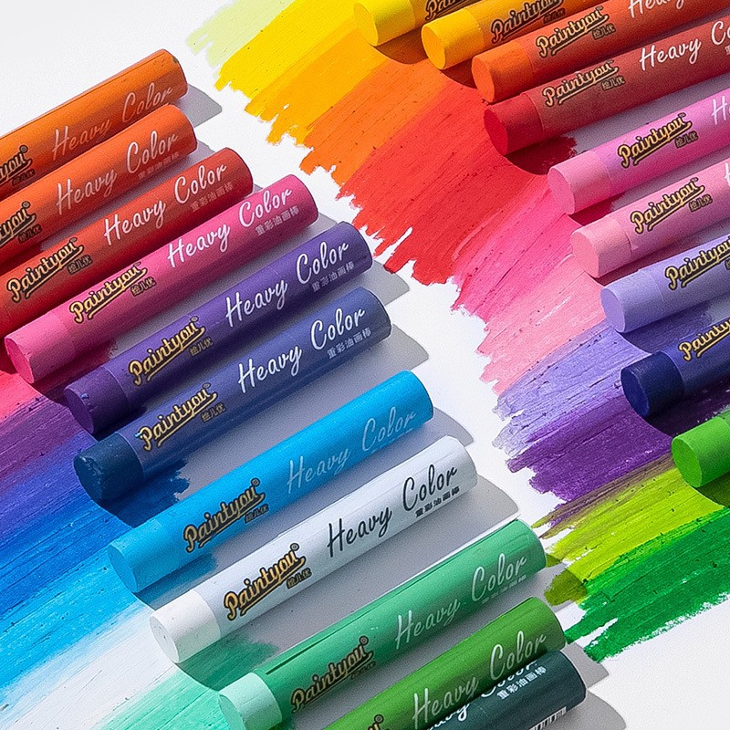 Bulk Super Soft Heavy Color Oil Pastels 36 Colors Professional Grade Paintbrush Art Institution Kindergarten Painting Crayon Washable