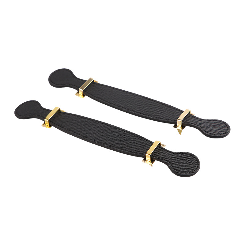 New Cross-Pattern Pu Leather Handle Leather Bag with Gift Box Luggage Accessories Thickeneded Handle in Various Styles