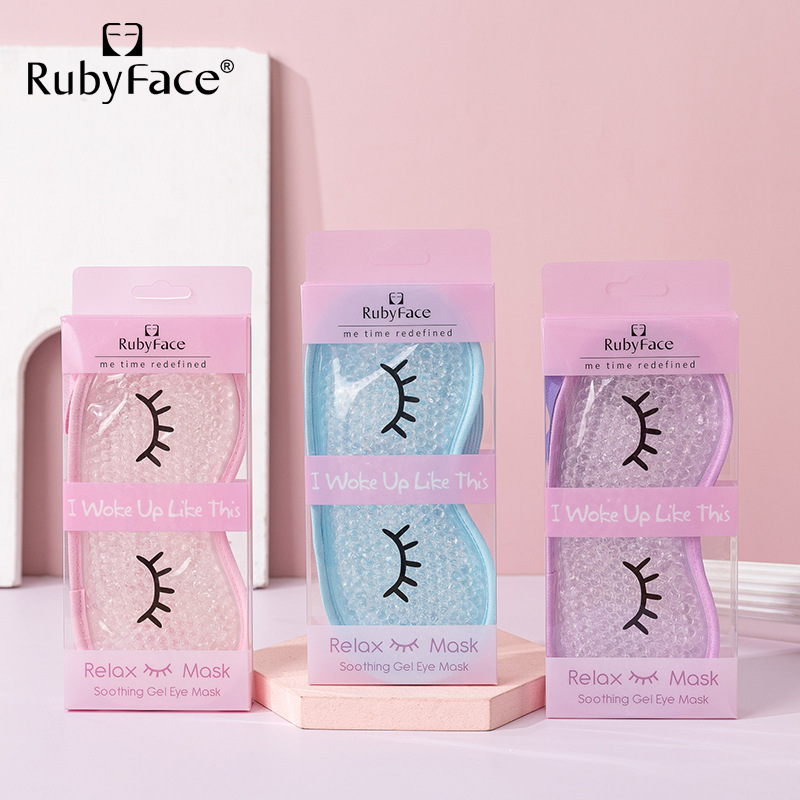 Маска для глаз RUBYFACE, холодная и горячая, гелевая, для сна, облегчение усталости