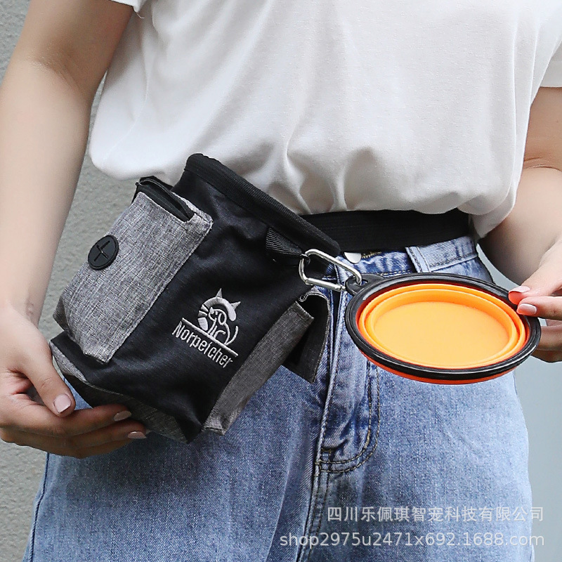 Pet Training Waist Bag, Pet Snack Bag, Cat Bag, Dog Bag, Outing Waist Bag, Export Cross-Border (Free Belt)