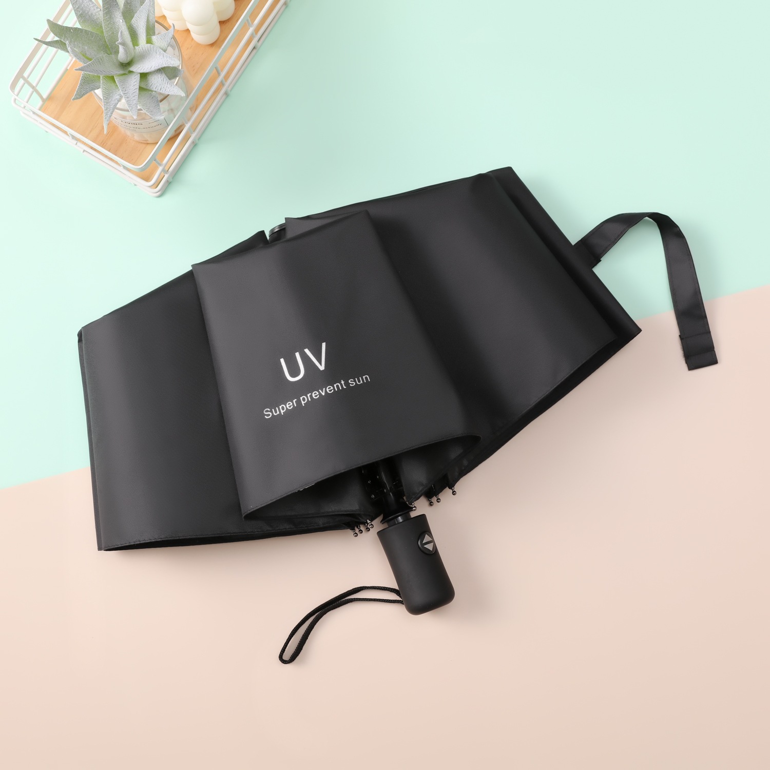 Umbrella large wholesale automatic umbrella UV vinyl sunshade sun umbrella sunny and rainy dual-purpose advertising umbrella printing manufacturers