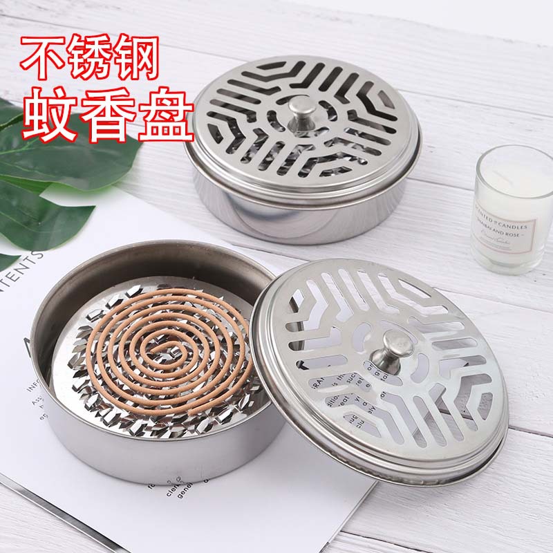 Коробка для москитного благовония из нержавеющей стали большой москитный подставка для благовоний из нержавеющей стали с крышкой тарелка для благовоний с москитными зубьями поднос