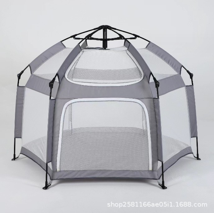 Детская палатка для игры в помещении, складной забор, домик с 360-градусным обзором, портативный стиль кемпинга