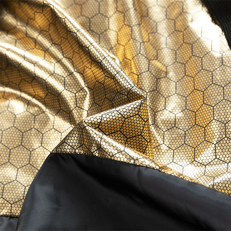 Winter Black Gold Cotton Coat Men's Hooded Loose Jacket Graphene Cotton Jacket Thickeneded Warm Cold-Proof Clothing Bread Jacket Top