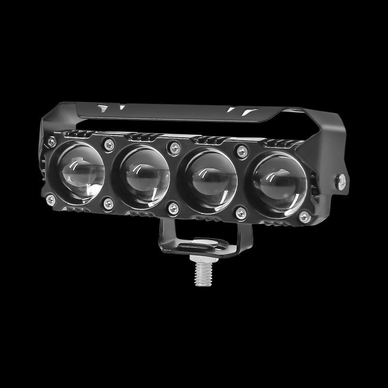 Motorcycle Four-Lens Spotlight Electric Vehicle Paving High-Brightness Strong Light White-Yellow Dual-Color Led Auxiliary Headlight