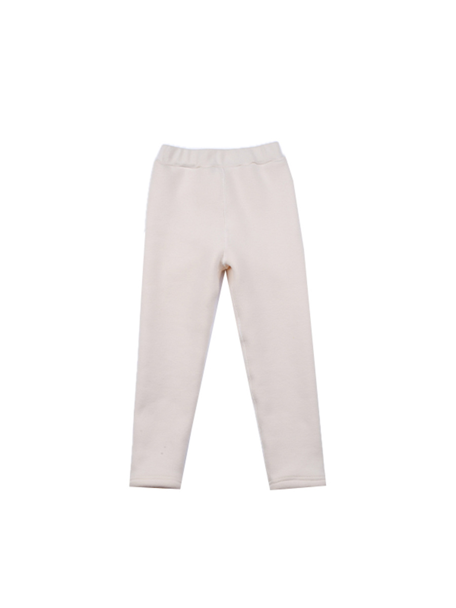 [Wool Pull-Up Composite 350g Cat Velvet] Girls' Winter Warm Fleece-Lined Thickeneded Slim Leggings