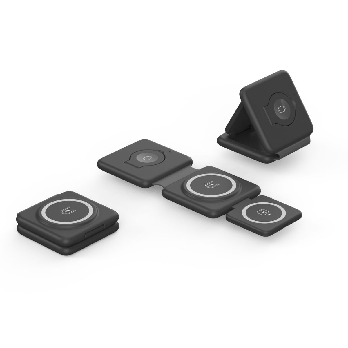 Amazon cross-border new P14 folding magnetic wireless charger three-in-one multifunctional for Apple 14