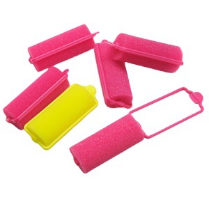 Spot multi-specification framed sponge hair curler does not hurt hair sponge curler buckle pear flower head sponge hair curler