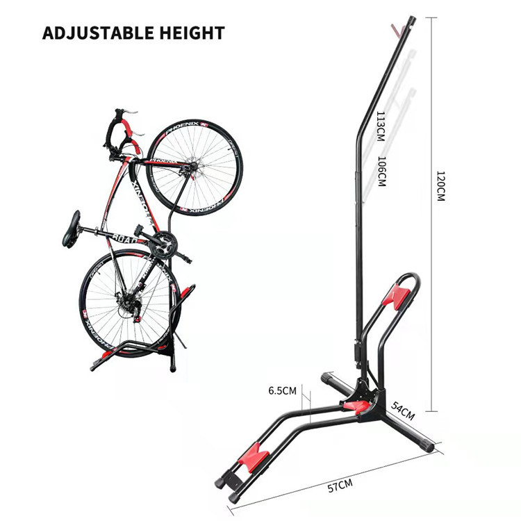 Bicycle parking rack mountain bike plug-in L-shaped parking rack maintenance rack vertical mountain bike display support