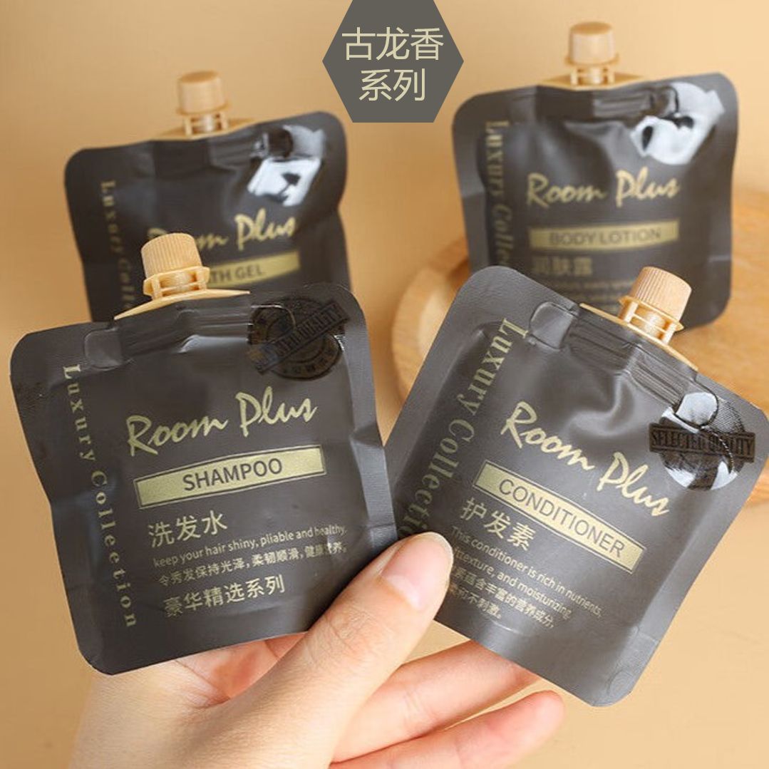 Five-Star Hotel and B&B Fat Donglai's Same Style Roomplus Shampoo, Shower, Hair Care and Moisturizing Care Sample Travel