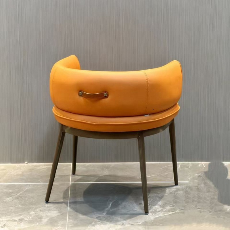 Reception Chair Hotel Chair Banquet Restaurant Cafe Chair Commercial Hotel Book Chair Dining Chair Orange Hotel Furniture