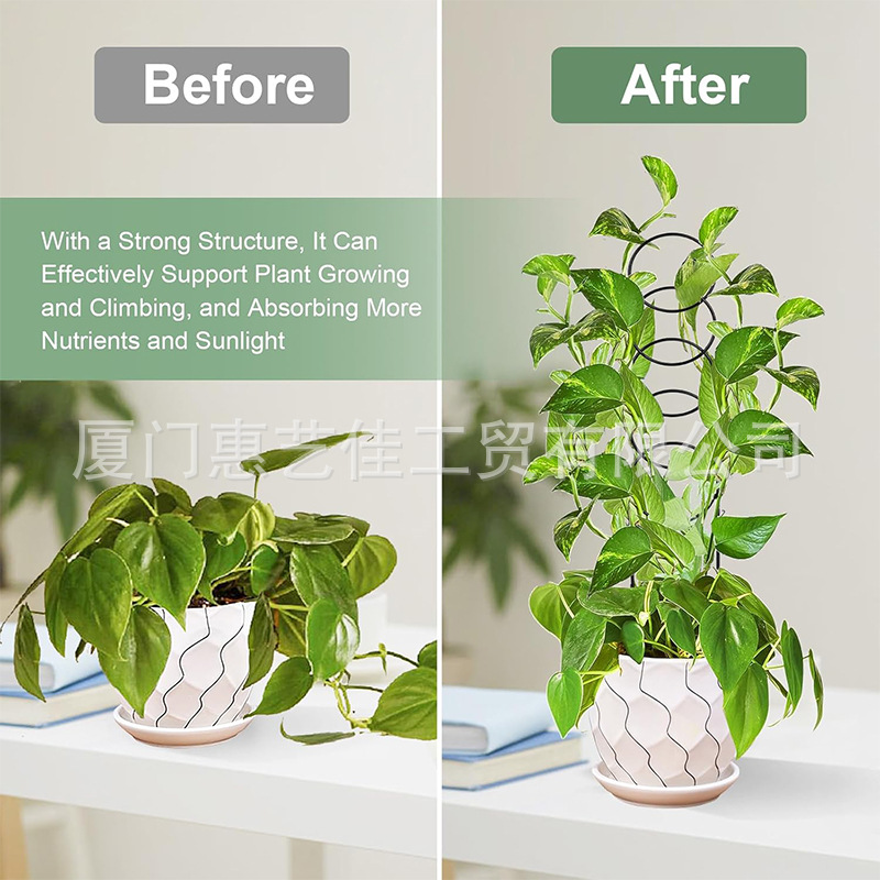 Cross-Border New Product Outdoor Potted Plant Stand Plant Climbing Frame Wrought Iron Balcony Climbing Frame Rose Support Frame