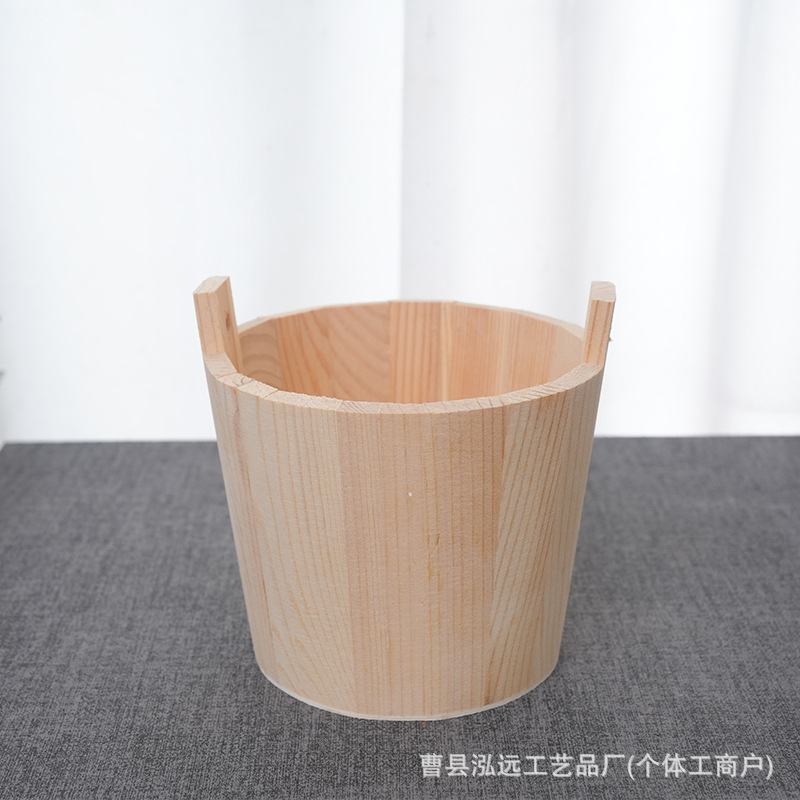 Binaural Wooden Barrel Children's Wooden Beach Barrel Sachlet Pine Barrel Spice Round Solid Wood Sundries Storage Wooden Barrel