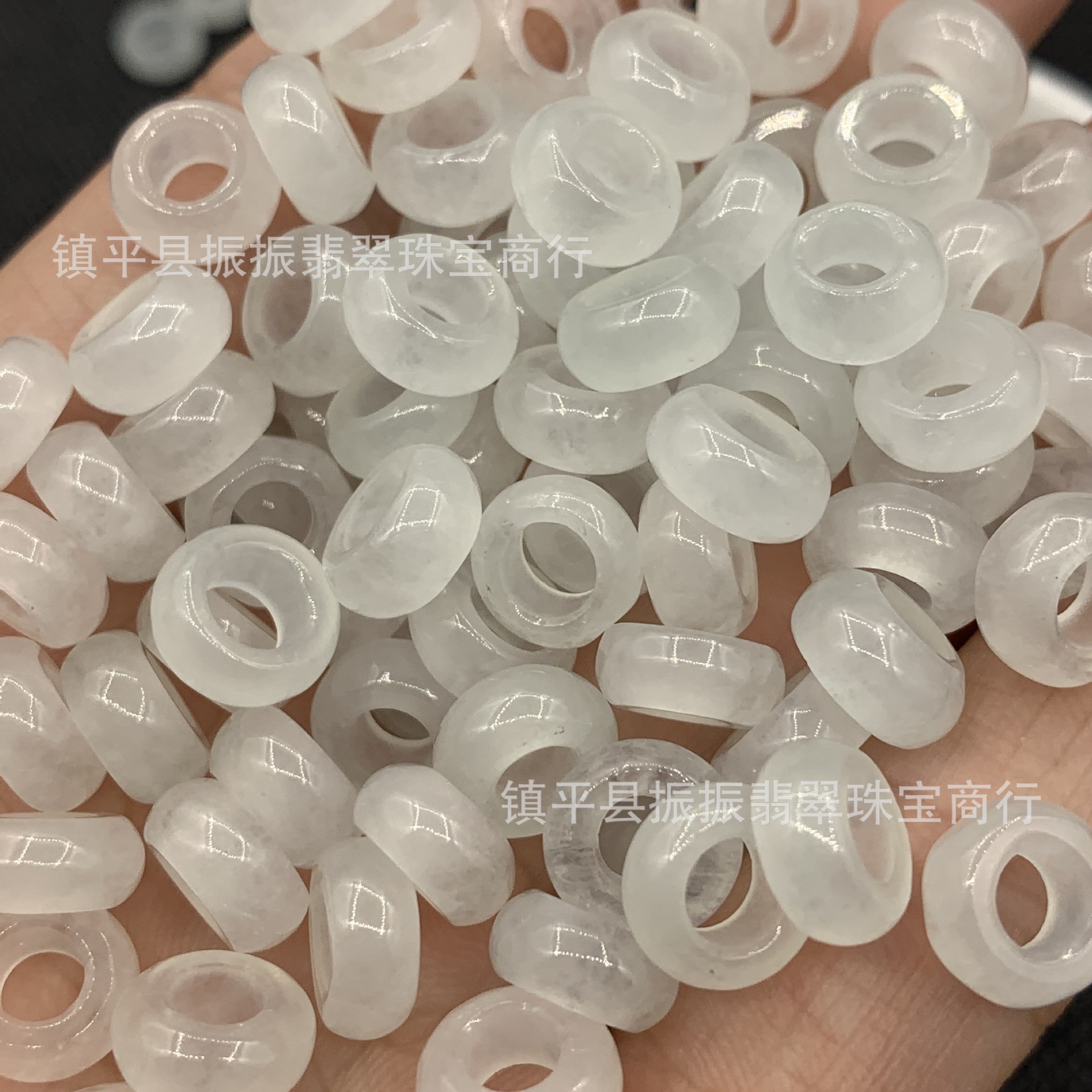 10mm Jade Loose Beads Wholesale Bama Jade Ring Thickeneded Running Ring DIY Jewelry Accessories Jade Bagel
