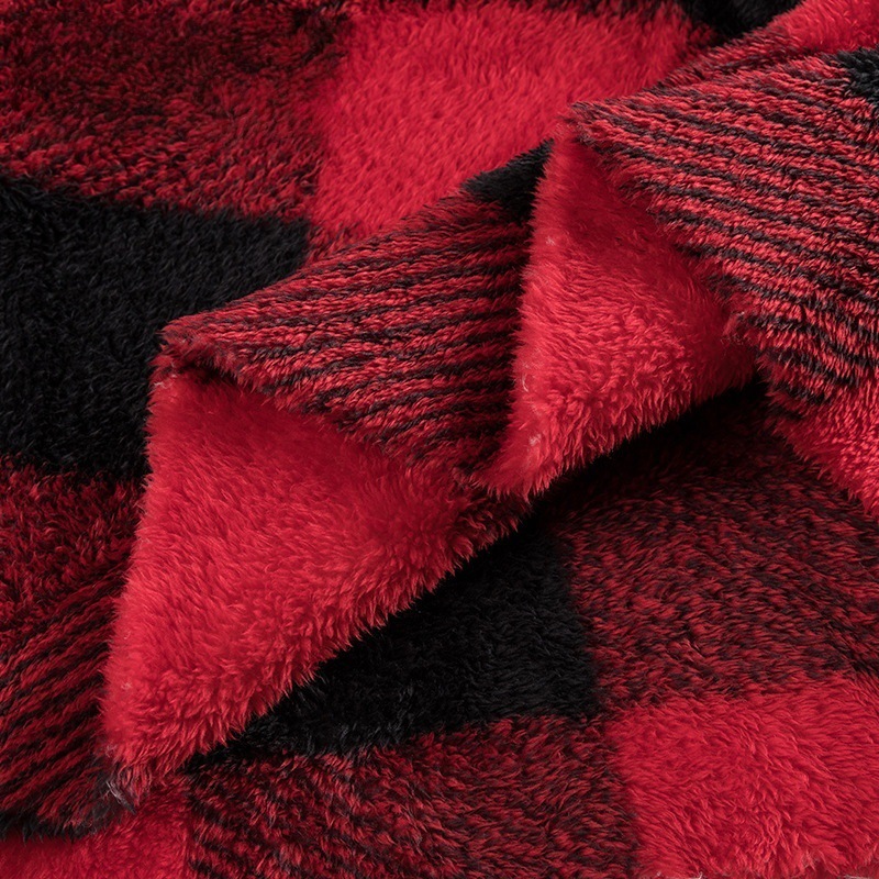 In-Stock 320g All-Polyester Double-Sided Soft Cotton Velvet Autumn and Winter Pajamas Loungewear Sweatshirt Jacket Plush Arctic Velvet Fabric