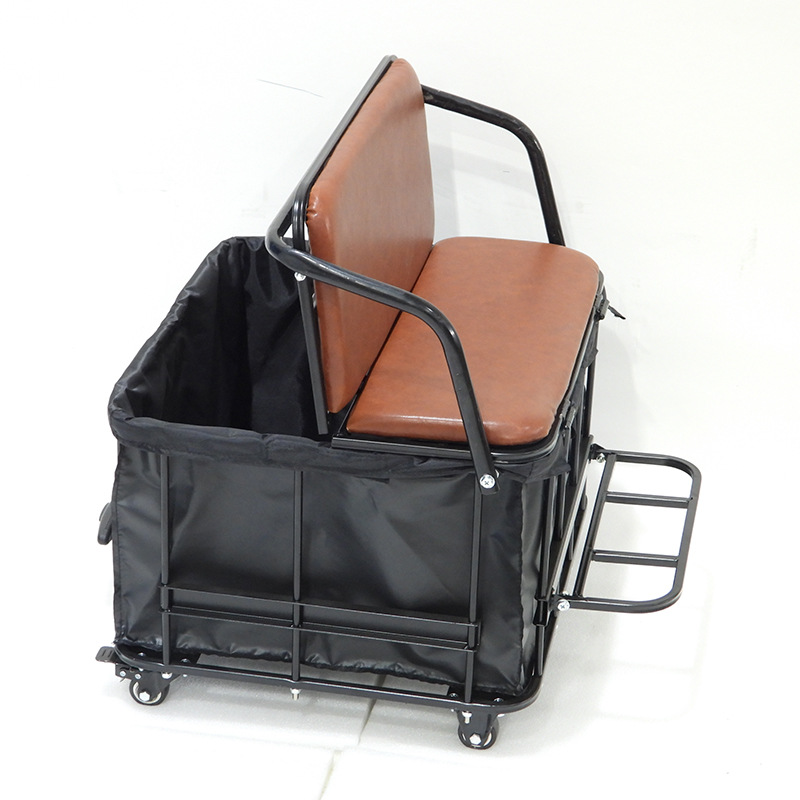 Customized Processing of 26inch Human-Powered Tricycle Shopping Carts, Elderly Vegetable Basket Carts with High-Carbon Steel Frame