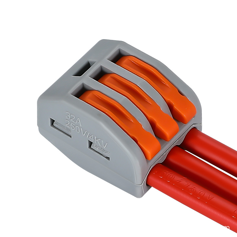 Pct Terminal Connector Soft and Hard Wire Universal Quick Wiring Terminal Box Terminal Set 28-12Awg