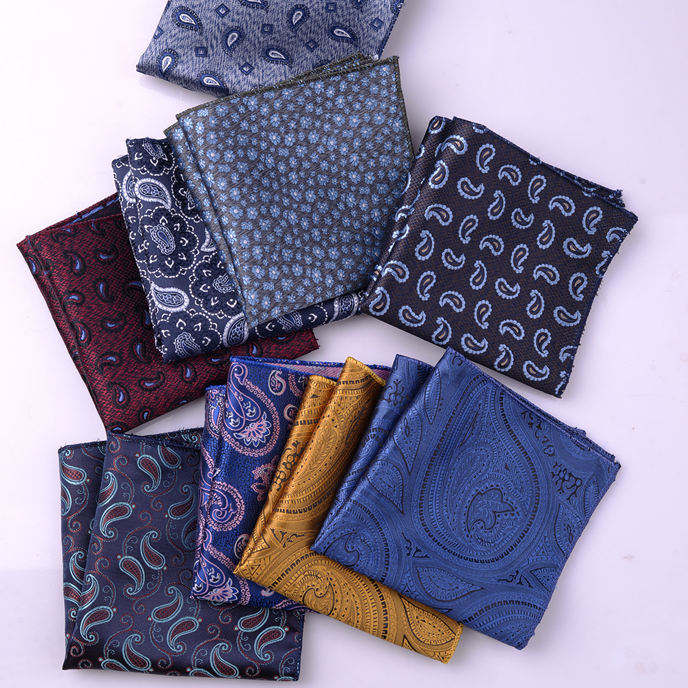 Suit business pocket scarf square handkerchief formal dress wedding ceremony suit chest scarf silk scarf Shengzhou men's accessories wholesale