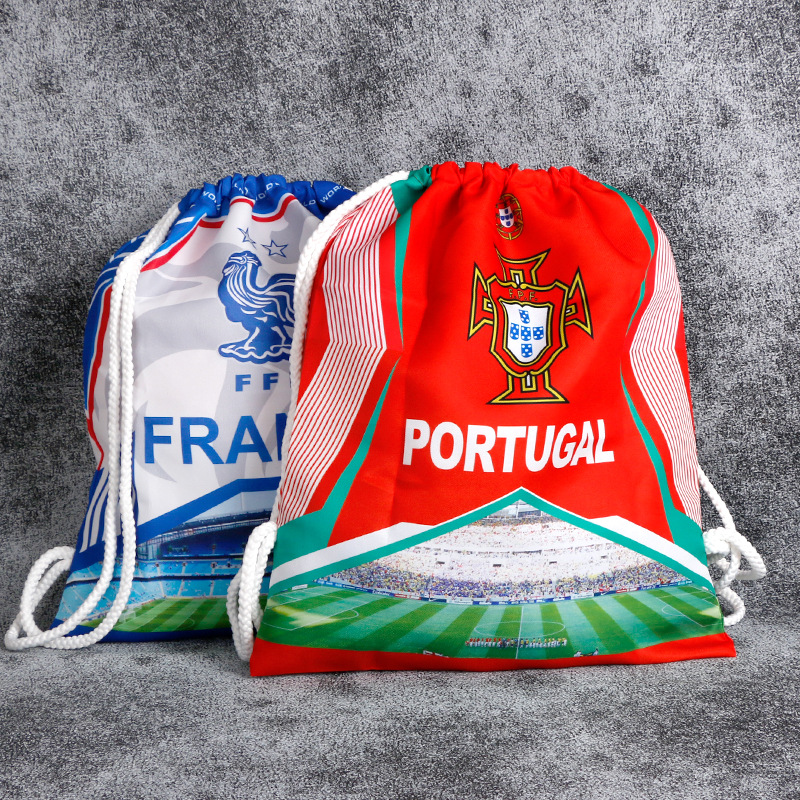 Рюкзак Euro 2024 Football C Romesy Neymar, комплект с мешком для обуви, карманом, двойными лямками и шнурком для хранения