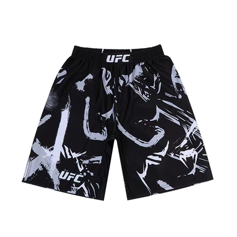 Ufc New Boxing Uniform Five-Point Pants Set Combat Sanda Fighting Sports Fitness Training Uniform Cross-Border