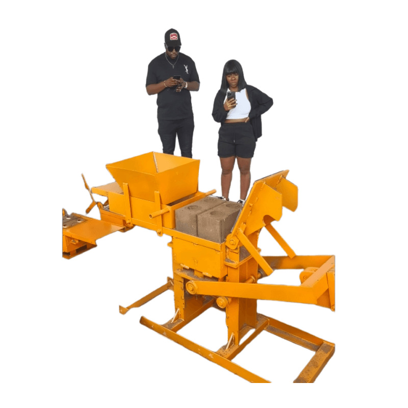 Hot Sale African Clay Brick Machine Manual Building Block Earth Brick Machine Hand Pressure Lego Earth Machine Save Labor