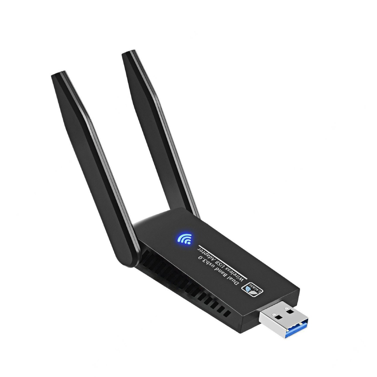 Wireless network card 5G wireless network card Gigabit dual-frequency 1300Mbps driver-free computer usb wifi receiver