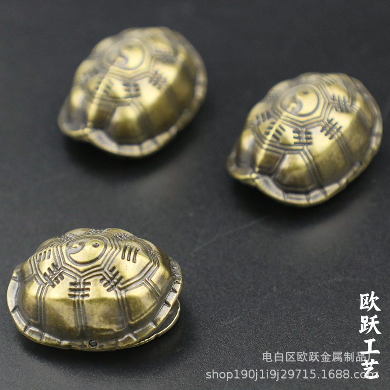 Turtle Shell Bagua Cultural and Creative Sancai Hand Pieces Decompression Toy Trendy National Style Six Yao Shake Hexagram Turtle Shell Ornaments Wholesale