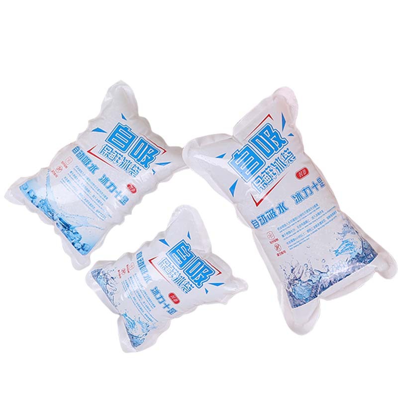 Water-free disposable ice bag self-absorbing food fresh-keeping refrigerated takeaway express cold bag gel self-priming ice bag