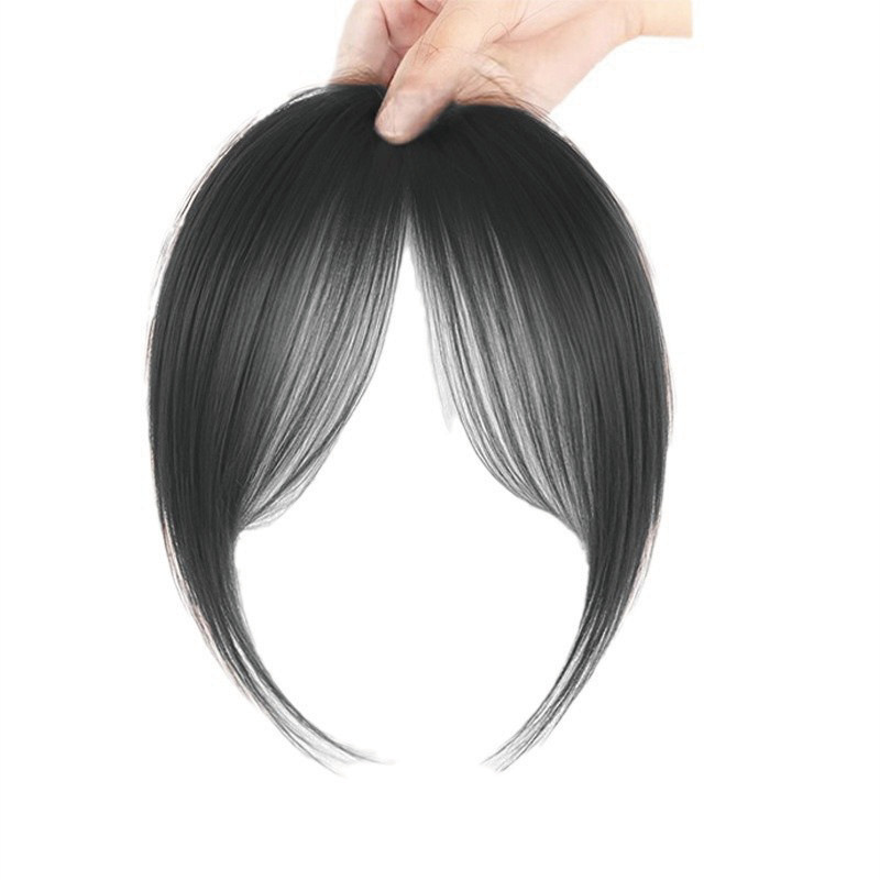 Bangs Wig for Women, Fluffy Hair Volume, Top Hair Replacement, Eight-Shaped Bangs Clip, Light and Invisible Fake Bangs Clip