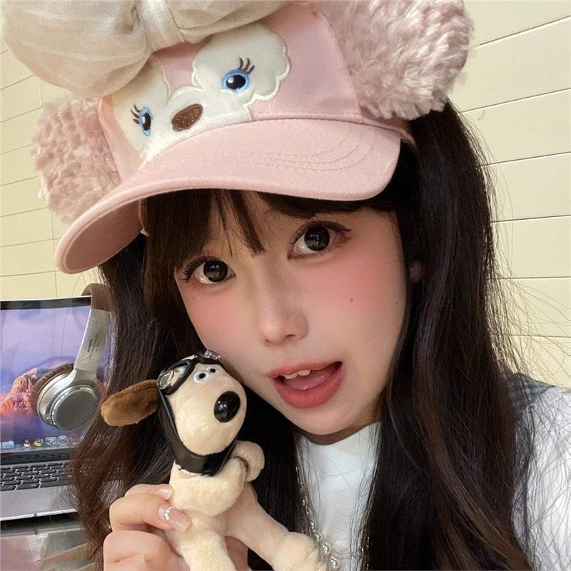 Альтернатива шляпе Ширли Роуз, бейсболка с козырьком для девочек, милая шляпа с ушками медведя, согревающая и визуально сужающая лицо