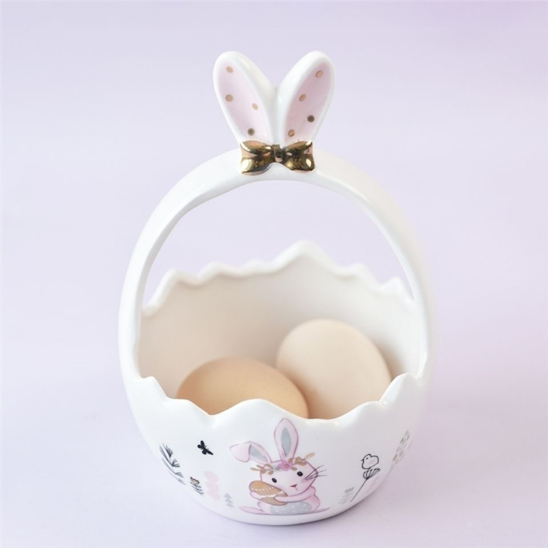 Ceramic Basket European Style Creative Ins Style Doorway Fantasy Storage Can Be Used as a Souvenir Housewarming Craft