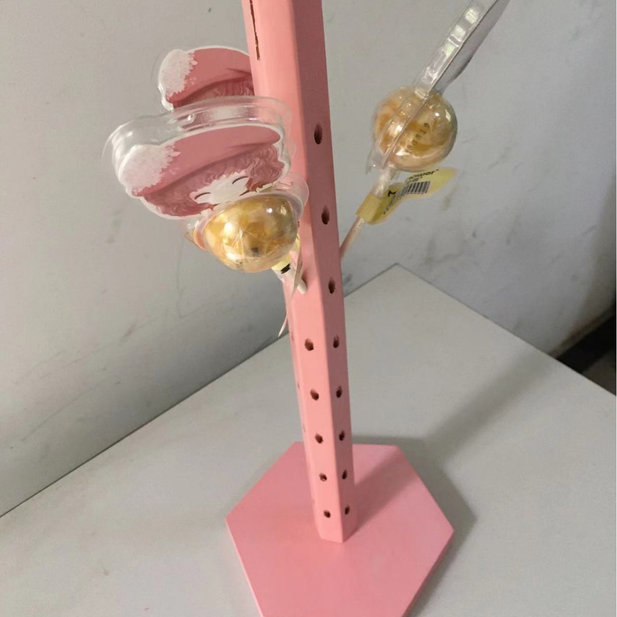 Supermarket candy display 360-degree candy display rack lollipop display rack pine sugar gourd display rack