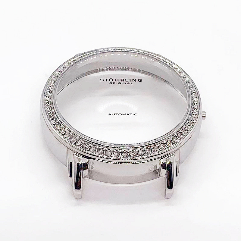 Hot-Selling Women's Watch Case Arched Glass Watch Trendy Diamond Dial High-Value Waterproof Women's Watch Accessories