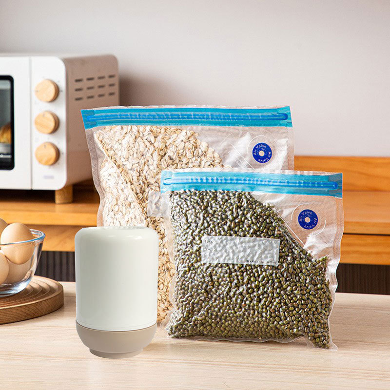 Пакет для вакуумной упаковки зерна, пустой, сжатый, сетчатый, герметичный, для хранения продуктов