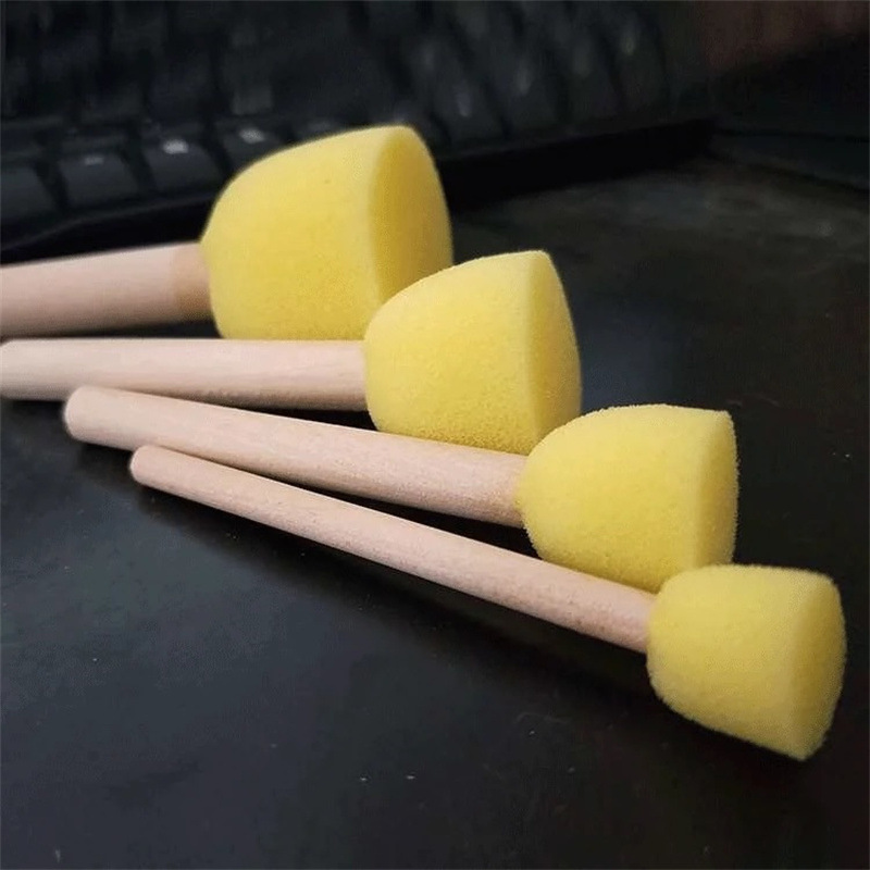 Children's Art Painting Mushroom Head Sponge Seal Kindergarten Painting Rubbing Stick Tool Graffiti Material