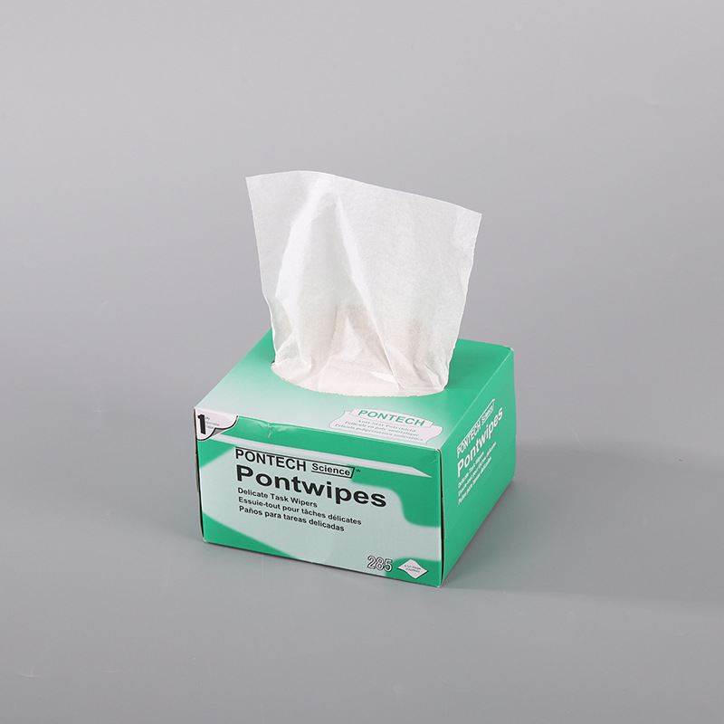 Yicheng Small Green Box Low-Dust Pull-Out Wipes Boxed Laboratory Oil-Absorbing and Water-Absorbing Cleaning Paper Wholesale