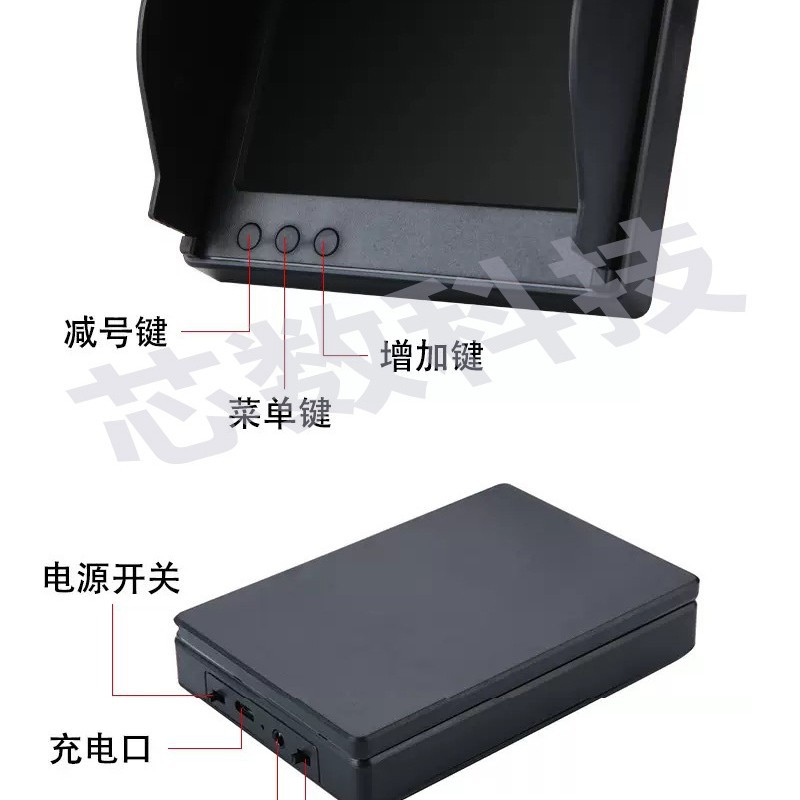 2025 Cross-Border Popular Winter Underwater Fishing Camera 4.3inch Fish Finder Source Factory Direct Sales Wholesale