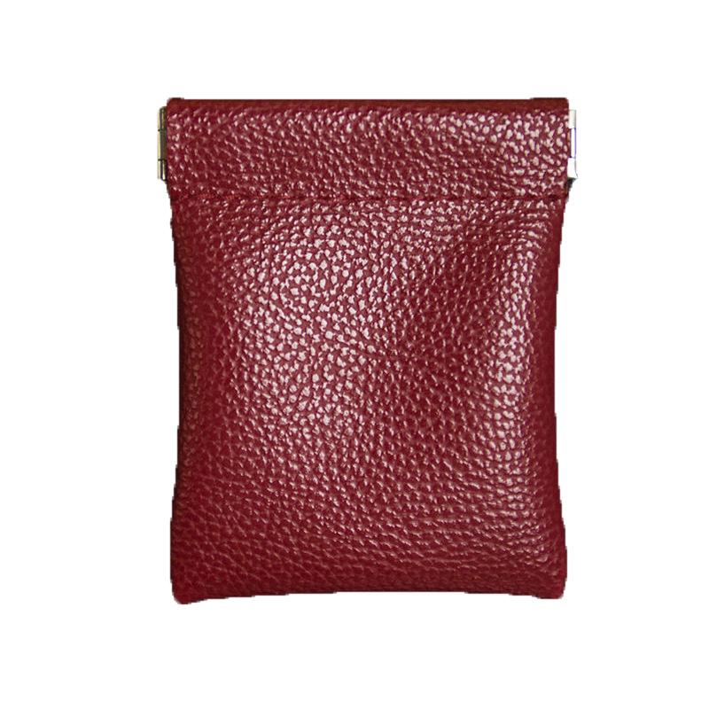 Leather Shrapnel Clip Coin Purse Mini Bluetooth Headset Storage Small Wallet Card Holder Data Cable Storage 017