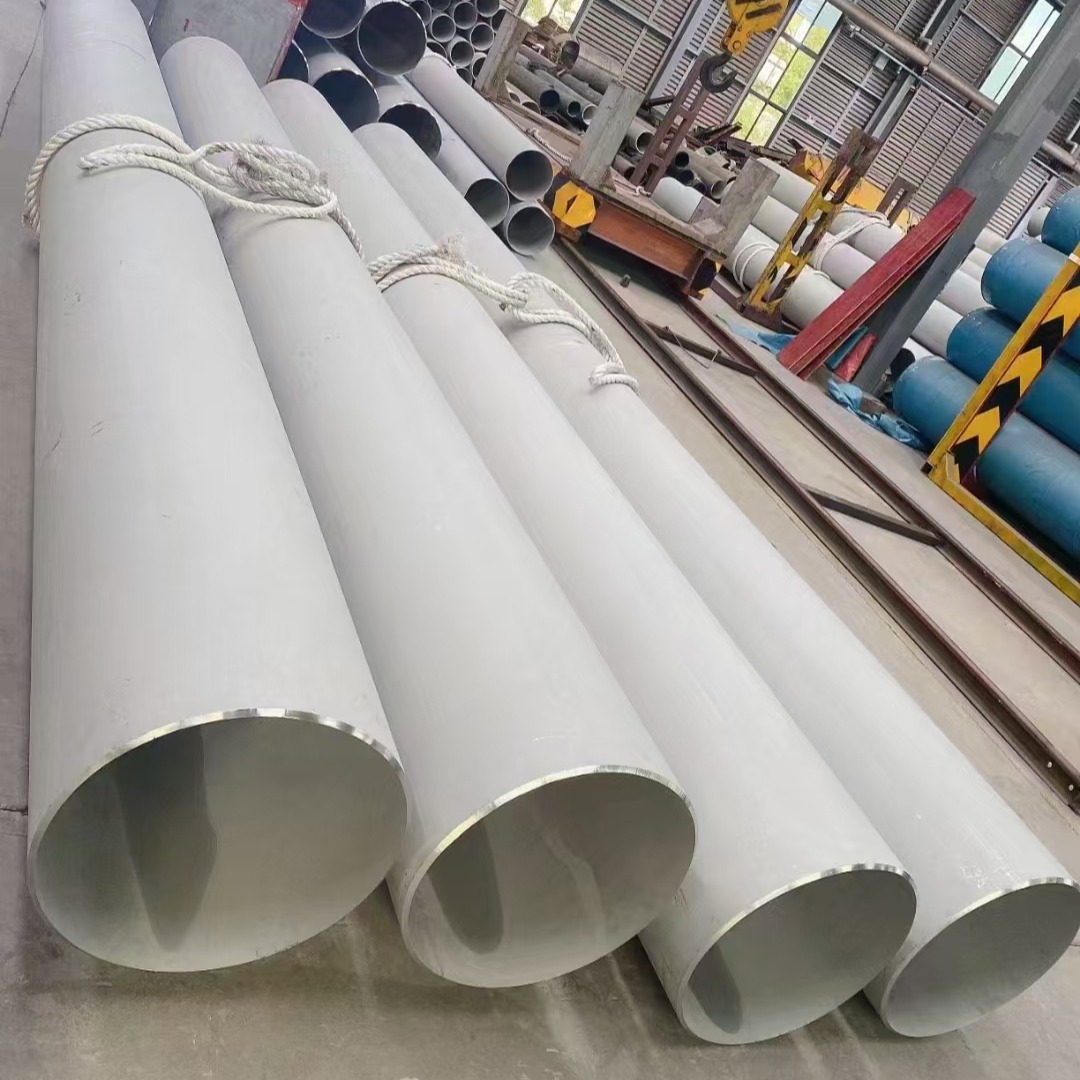 304 Stainless Steel Welded Pipes in Stock Wholesale 316L Industrial Stainless Steel Round Pipes Large Diameter Welded Stainless Steel Pipes
