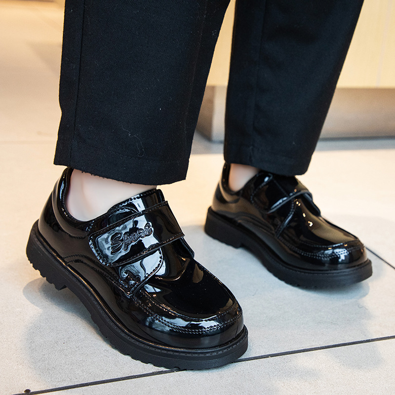 Children's Shoes, Boys' Leather Shoes, Spring & Fall 2025 New Korean Style British Style Middle-Aged and Little Girls Student Performance Shoes