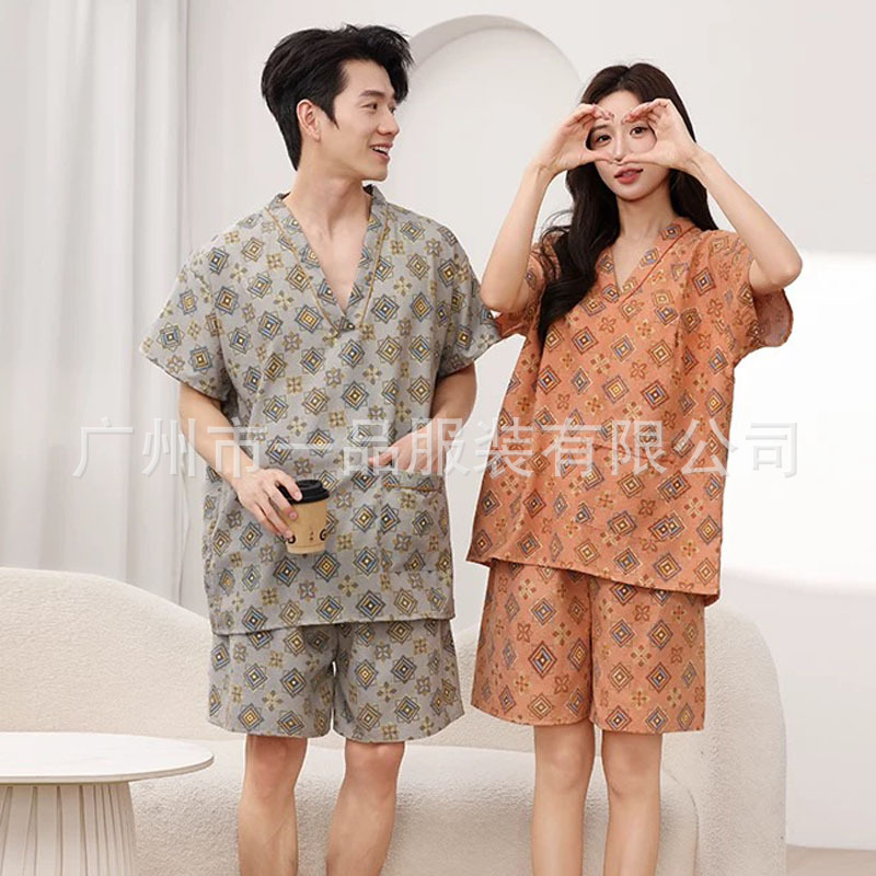 New Style Sweat Clothes Women's Softening Cotton Bathrobe Sauna Clothes Hot Spring Men's plus size Bath Health Clothes Foot Therapy Home Clothes