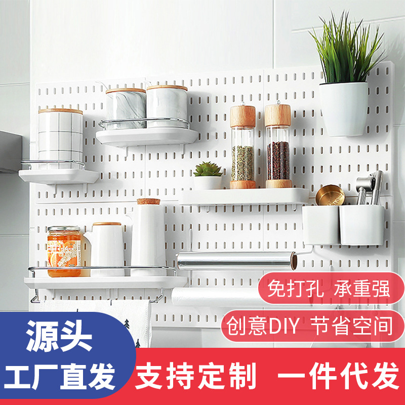 Безотверстная стенка для хранения на кухне и в ванной